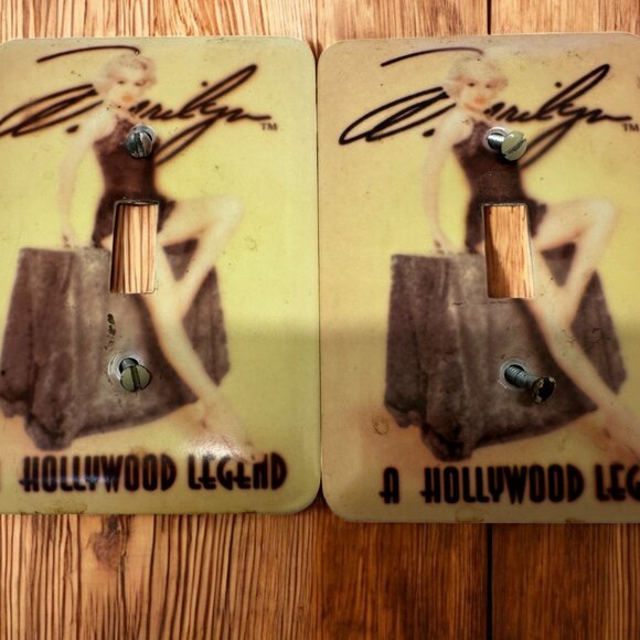 2 Marilyn Monroe Single SwitchPlates GUC - Picture 1 of 1